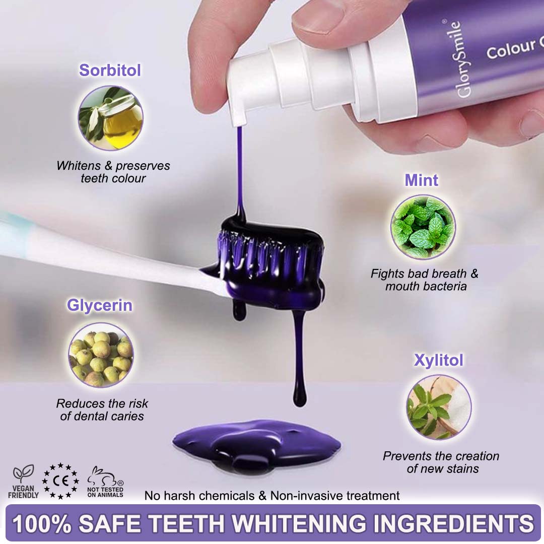 V34 Purple toothpaste - GlorySmile Products